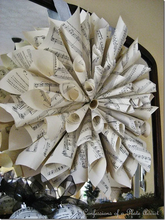 CONFESSIONS OF A PLATE ADDICT Sheet Music Wreath