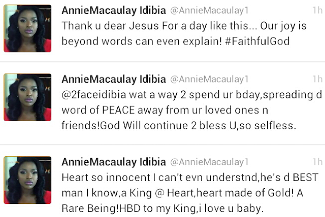 Tuface At 38: Read Annie Idibia's Romantic Birthday Messages To Hubby