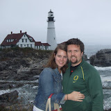 Cameron and Debbie at the Headlight Lighthouse