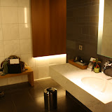 Nice shower rooms at the Frankfurt First Class Terminal