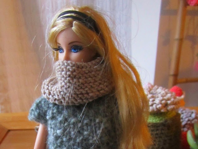 snood poupée barbie pure laine merinos snood poupée barbie pure laine merinos