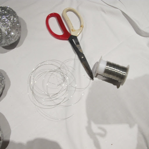 I used some thin gage wire to help with my decorating.