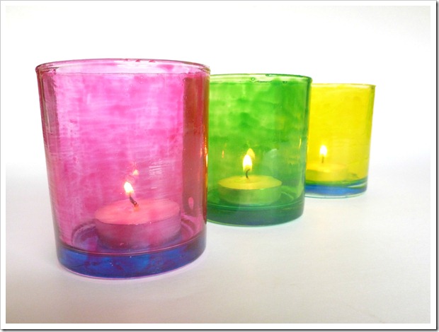 painted votives