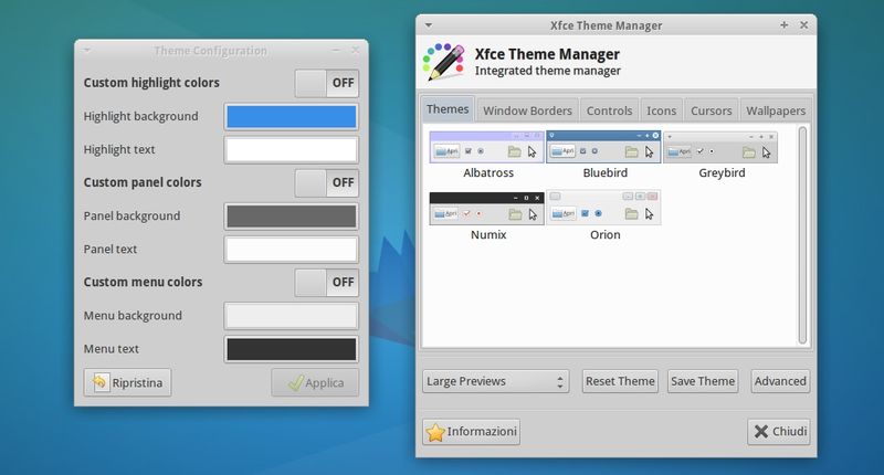 Xubuntu 14.04 - Xfce Theme Manager