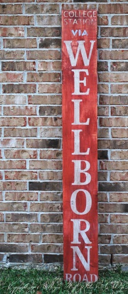Custom Aggie Board Sign Plank.jpg Custom Aggie Board Sign Plank