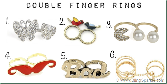 Double finger rings