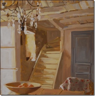 Chandelier & Stairs, 36 x 36 lo res