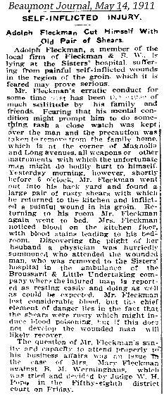 AFleckman-1911-05-14Paper-Beaumont Journal AFleckman-1911-05-14Paper-Beaumont Journal