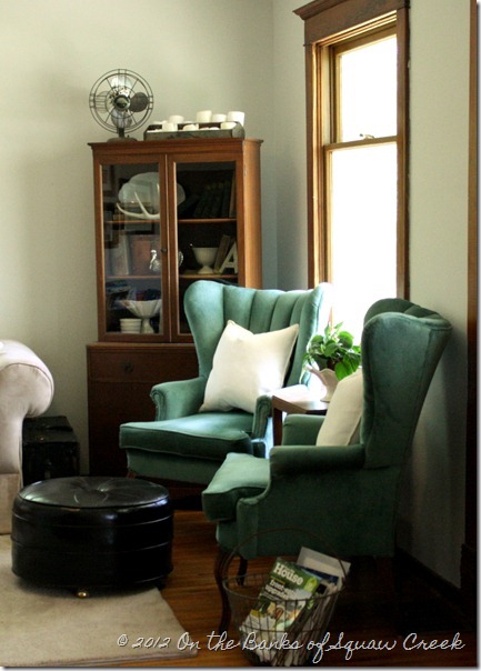 turquoise vintage living room