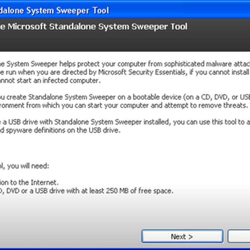Microsoft Standalone System Sweeper