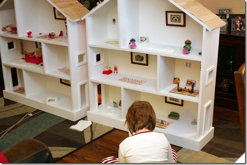 Ana White Dollhouse Bookcase