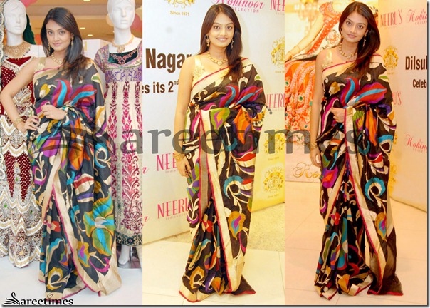 Nikitha_Narayan_Designer_Silk_Saree