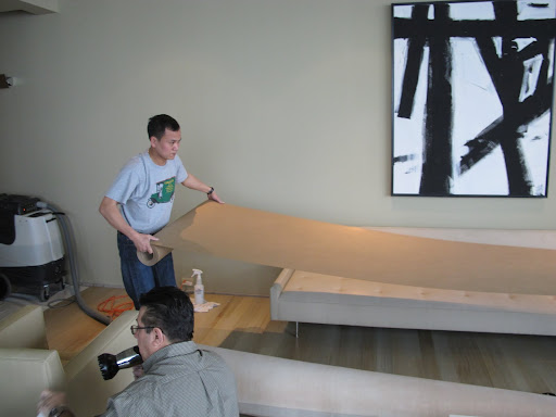 The Costikyan crew were so neat and careful and made sure to paper the floors.