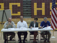 Left to Right:  Tim Hall, Bureau Chief Geological Survey and Land Quality Bureau; Bruce Trautman Deputy Director IA DNR; Lt. Governor Kim Reynolds; Gov. Terry Branstad