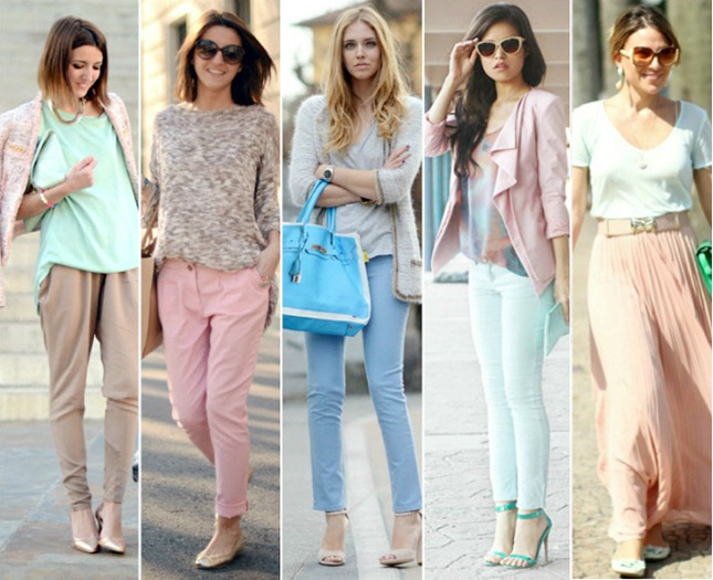 Tendência do verão 2013 traz cores doces e tons pastel nos looks femininos. candy color look fashion tendencia verao 2013