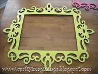 Green scroll frame from Michael's