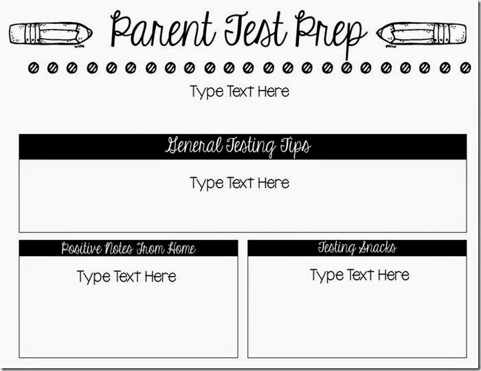Parent Test Prep Letter (editable)