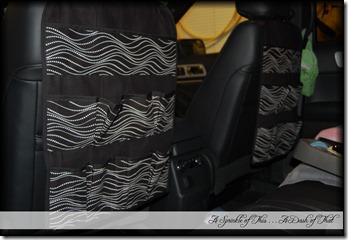 Car Seat Organizers {A Sprinkle of This . . . . A Dash of That} Car Seat Organizers {A Sprinkle of This . . . . A Dash of That}