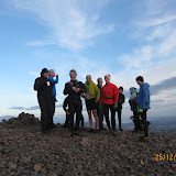 Chris Downie, Robert Walker, Tim Doyle (Pete Baxter behind), Mike Brooks (Braveheart), Rab Anderson (Author of The Pentland Hills), Elsie Scott, Bill Bennet, Chris Anderson & Kenny Cairns (Dave taking the photo).