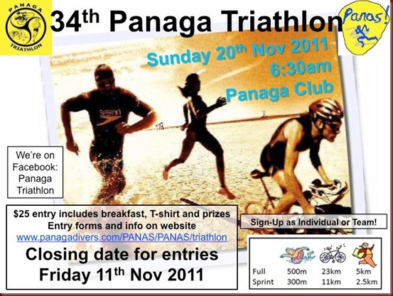 Panaga Triathlon Nov 2011