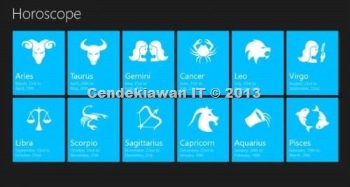 Free Horoscope Win8 App