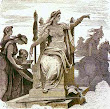 Frigg On Her Throne