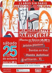 Se realiza un megaevento al cumplirse el 13 aniversario de la desaparición de Darío Jerez 
