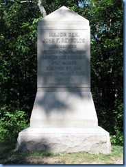 2440 Pennsylvania - Gettysburg, PA - Gettysburg National Military Park Auto Tour - Stop 1 - Major General Reynold's Marker 2440 Pennsylvania - Gettysburg, PA - Gettysburg National Military Park Auto Tour - Stop 1 - Major General Reynold's Marker
