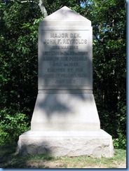 2440 Pennsylvania - Gettysburg, PA - Gettysburg National Military Park Auto Tour - Stop 1 - Major General Reynold's Marker