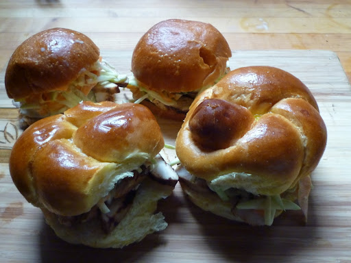 Soy-Ginger Grilled Chicken Sandwiches