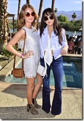 LA QUINTA, CA - APRIL 10: Millie Mackintosh and Zara Martin attend Coach Backstage at SOHO Desert House on April 10, 2015 in La Quinta, California.  (Photo by Jerod Harris/Getty Images for Coach)