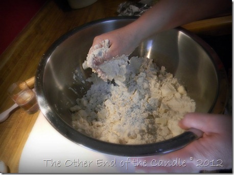 Work Shortning into Flour & Salt