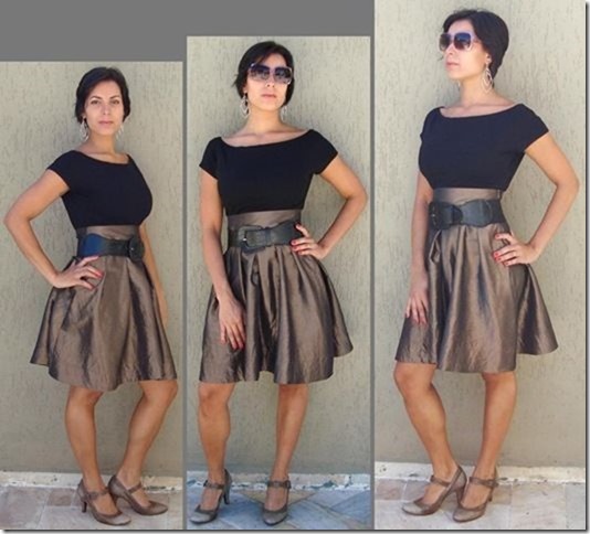 saia de tafetá moda de novela estilo yvone saia de tafetá moda de novela estilo yvone