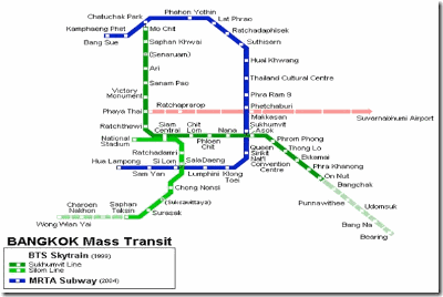 MRT map, Bangkok