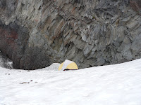 Our base camp. Nice sheltered spot below the Black Buttes.