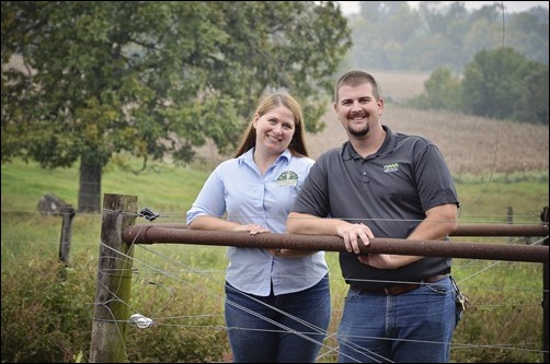 Marybeth and John at the farm