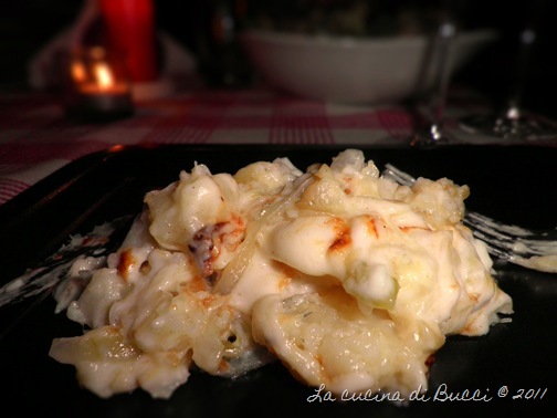 bacalhau com natas nel piatto