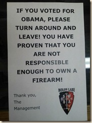 Cope No Obama Sign Cope No Obama Sign