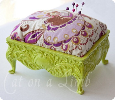jewelry box into pincushion jewelry box into pincushion