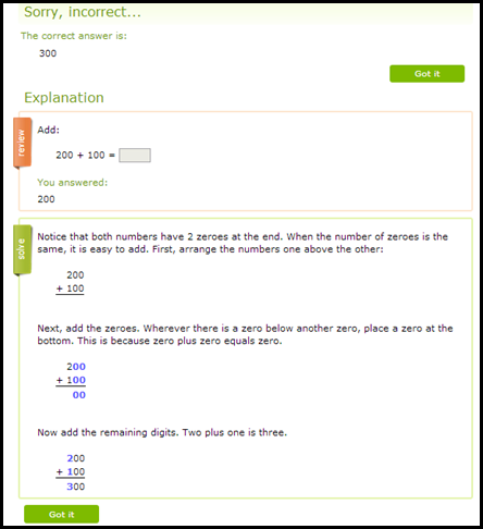 IXL Incorrect answer IXL Incorrect answer