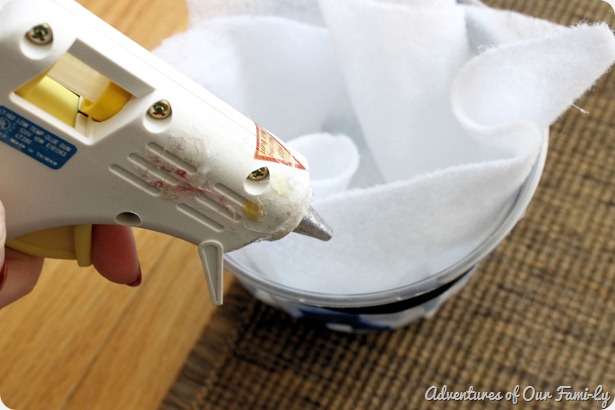 diy easter basket hot glue gun