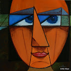 098 - Mona - 2003<br />
80 x 80 - Huile sur toile