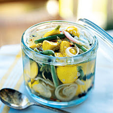 Sweet and Sour Pattypan Squash and Green Beans