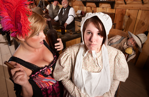 saloon girl & farm wife