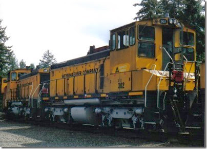 Weyerhaeuser Woods Railroad (WTCX) SW1500 #302 at Headquarters, Washington on May 17, 2005