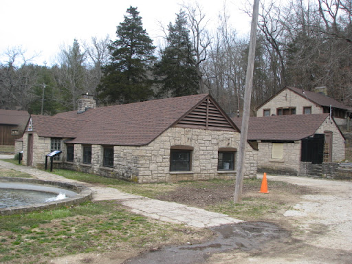 Buildings at Roaring River Hatchery built by the Civilian Conservation Corps in the 1930s
photo credit:  Michele Skalicky