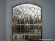 Copper came, custom beveled glass in stairwell of private residence in Palo Alto, CA