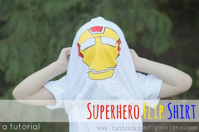 Superhero Flip Shirt Title