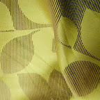 Ekskluzywna tkanina typu "tafta". Motyw roślinny - liście. Na zasłony, poduszki, narzuty, dekoracje. Szeroka. Zielona, złota.