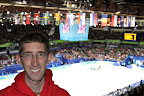 Me at the Pacific Coliseum for short track speed skating races
